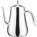 Stainless Steel Teapot with Infuser Silver 58Oz