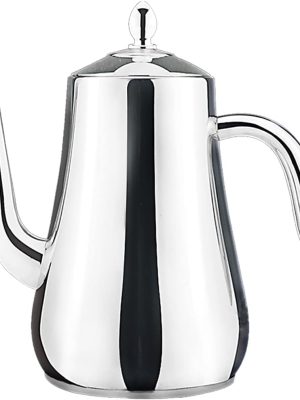 Stainless Steel Teapot with Infuser Silver 58Oz
