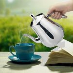 Stainless Steel Teapot with Infuser Silver 58Oz
