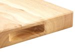 Wooden Cutting Board, 12-Inch x 18-Inch x 1.75-Inch, Tan, 12 X 18