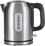 1.1Qt (1L) Electric Kettle, Tea Kettle & Water Boiler, with Auto Shut-Off, Boil Dry Protection, High-Safety  Thermostat, BPA-Free, 1500W, Stainless Steel, New Model, Black & Silver